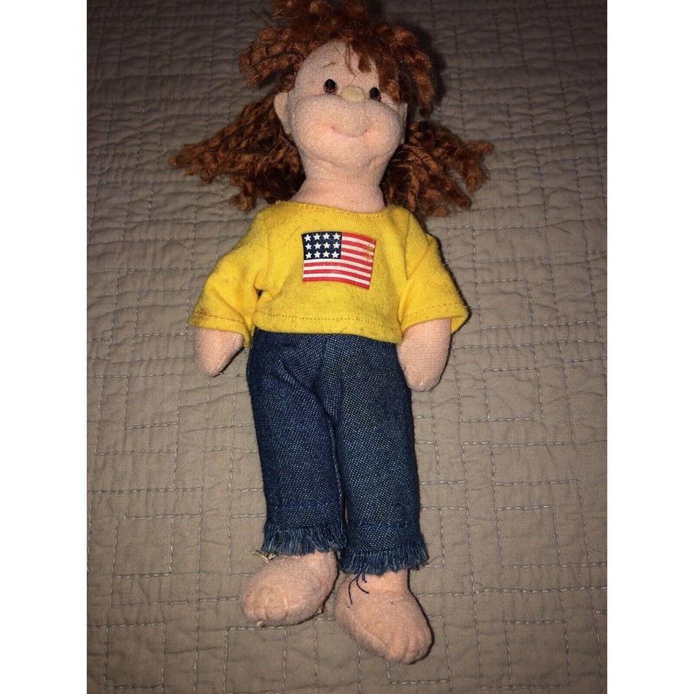 TY Teenie Beanie Boppers American Mille Girl Female Jeans Plush Poseable Doll